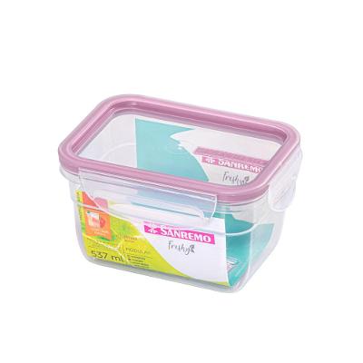 Pote Plástico com Travas Hermético Açaí 537ml Freshy Sanremo