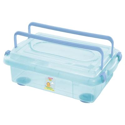 Organizador Plástico com Trava e Alça Azul 8,6L Baby Sanremo