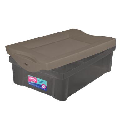 Caixa Organizadora Plástica Média Camurça 13,5L Radical Color Ordene