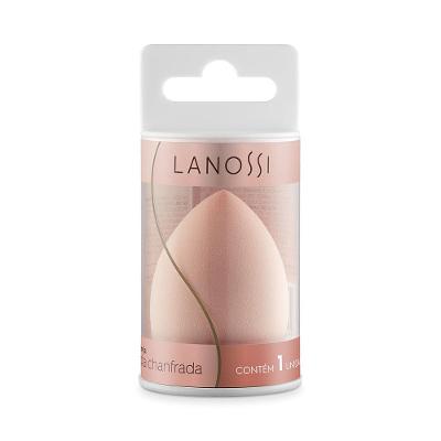 Esponja de Maquiagem Formato Gota Chanfrada Látex Free Lanossi