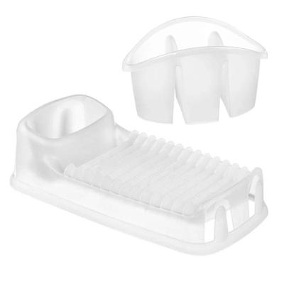 Kit Escorredor de Louça e Talheres Transparente Casar Sanremo