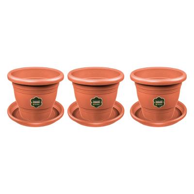 Kit Vaso para Planta com Prato 13cm 6 Peças Sanremo Boulevard