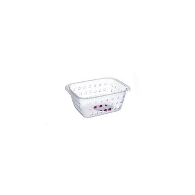 Cesto Organizador Plástico com Furação Cristal 1,4L Log Ordene