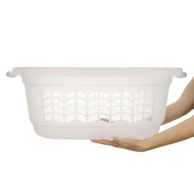 Cesto de Roupas Plástico Transparente 32L Hydrus Sanremo