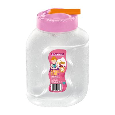 Garrafa Plástica Rosa/Laranja 250ml Gole Gut Sanremo