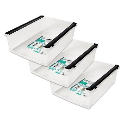 Kit Cesto Organizador Plástico Multiuso Empilhável 3 Unidades Ordene