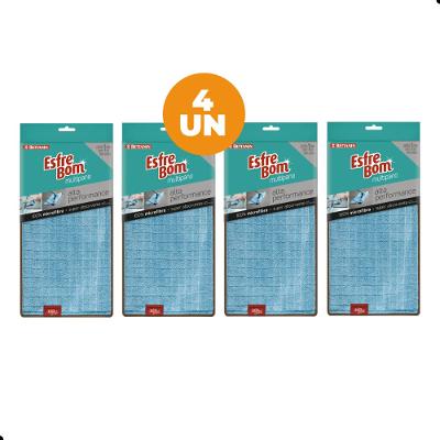 Kit 4 Panos de Chão Microfibra Alta Performance EsfreBom
