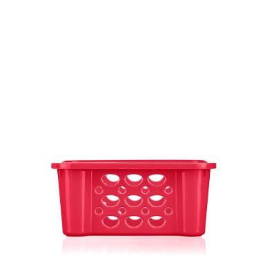 Cesta Empilhável Plástico Rosa 1,6L Moolti Sanremo