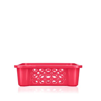 Cesta Empilhável Plástico Rosa 746ml Moolti Sanremo