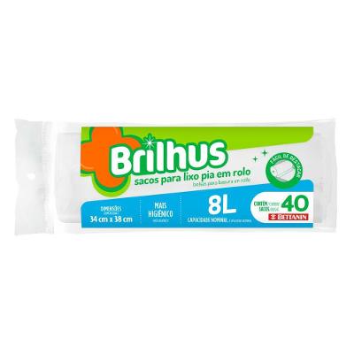Saco de Lixo para Pia e Banheiro 8L Brilhus Bettanin
