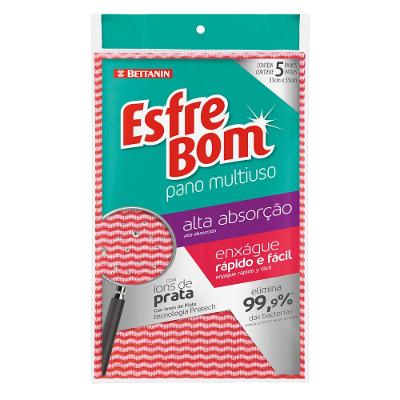 Pano Multiuso Antibacteriano Almofada Vermelho EsfreBom Bettanin