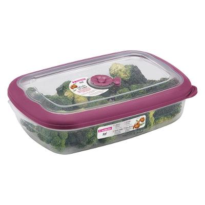 Pote Plástico Retangular Hermético Açaí 2,4L Flor Sanremo