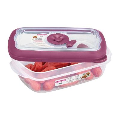 Pote Plástico Retangular Hermético Açaí 430ml Flor Sanremo