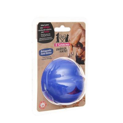 Brinquedo Dispenser para Ração ou Petisco Cachorro para Pet Azul Pet Sanremo