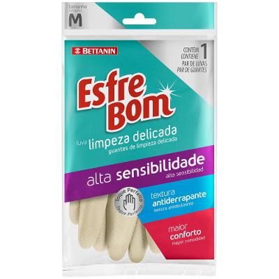Luva Látex para Limpeza Pesada Média Branca EsfreBom Bettanin