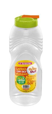 Squeeze Plástica com Bico Válvula 630ml Gole Gut Sanremo