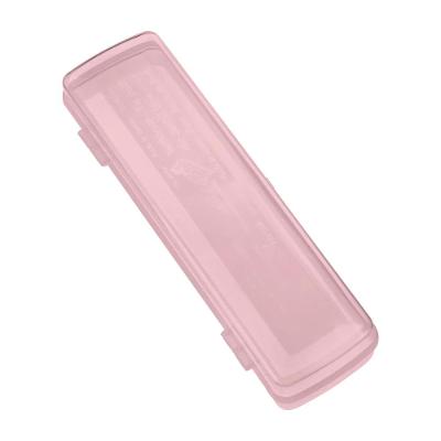 Porta Escova de Dentes Plástico Rosa Sanremo