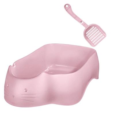 Kit Bandeja e Pá Higiênica para Gato Rosa Pet Sanremo