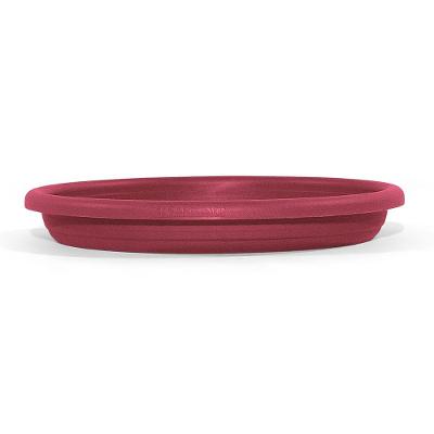 Prato para Vaso Plástico Redondo Rosa 17x17cm Atlas