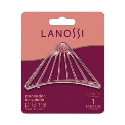 Piranha de Cabelo Prisma Metal Rose Lanossi