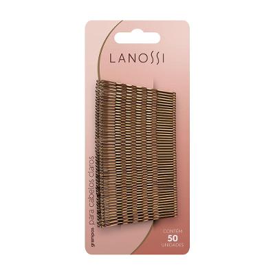 Grampos para Cabelos Claros nº 6 Lanossi 50 Unidades