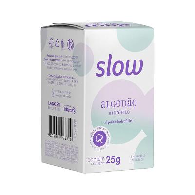 Algodão Hidrófilo em Rolo 25g Slow