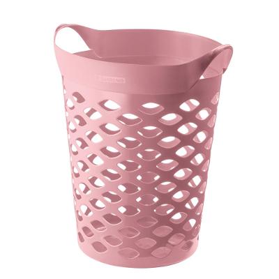 Cesto Organizador Circular Plástico Rosa 44L Sanremo