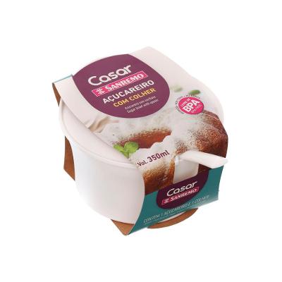 Açucareiro Plástico Branco 350ml Casar Sanremo
