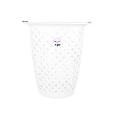 Cesto de Roupa Plástico Transparente 30L Oba Sanremo
