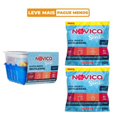 Kit Evita Mofo Reutilizável Soft 450g Noviça Bettanin + 2 Refil Soft 450g Noviça Bettanin
