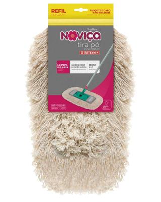 Refil Mop Tira Pó de Algodão para Limpeza Diária Noviça Bettanin