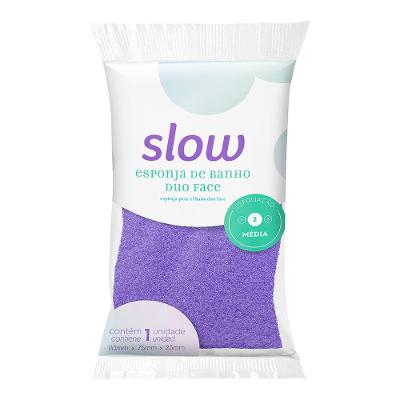 Esponja de Banho Duo Face Esfoliante Slow