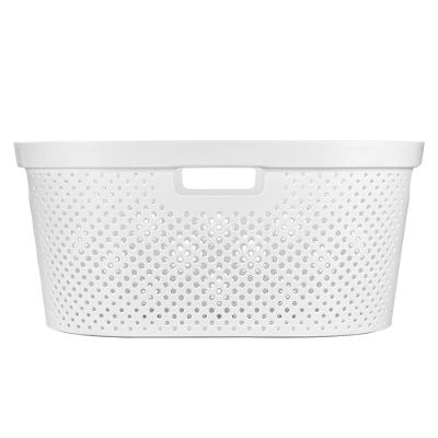 Cesto Organizador Para Lavanderia Oval Premium 38L