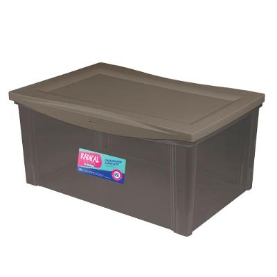 Caixa Organizadora Plástica Alta Camurça 65L Radical Color Ordene