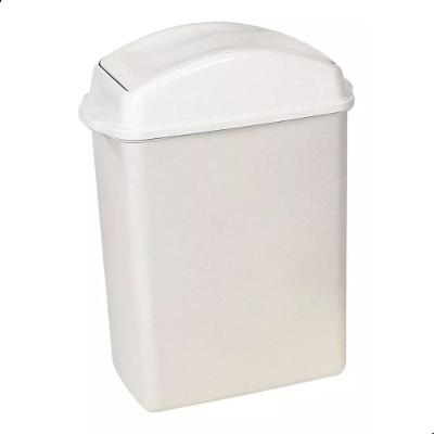 Lixeira Basculante Plástica 20,5L Branca Sanremo