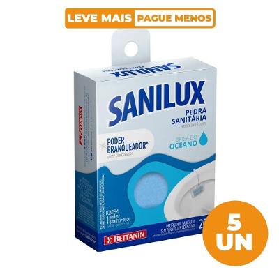 Kit 5 Pedras Sanitárias Brisa do Oceano 20g Sanilux Bettanin