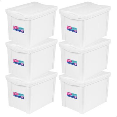 Kit Organizador Branco 30L Ordene 6UN