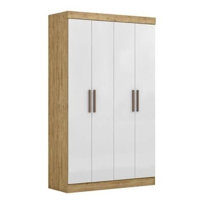 Guarda-Roupa Paris 4 Portas 2 Gavetas 100 MDF Maxel