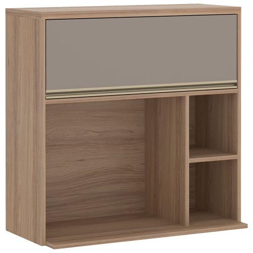 Aéreo com Nicho para Micro ondas Yara 1 Porta Basculante 1310 Luciane