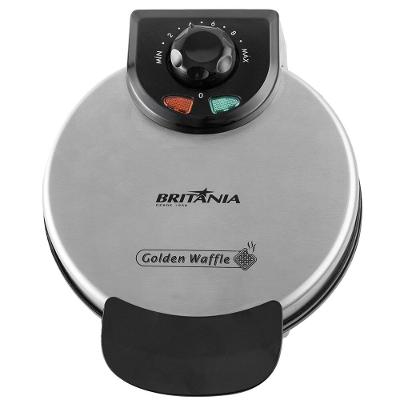 Máquina de Waffle Britânia Golden 850W Chapas Antiaderentes