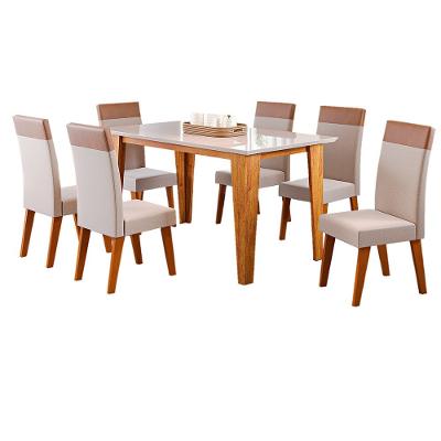 Conjunto Mesa Requinte Com 6 Cadeiras Veneza Viero