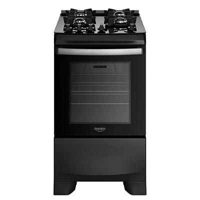 Fogão a Gás 4 Bocas Dako Novo Supreme Glass Mesa de Vidro