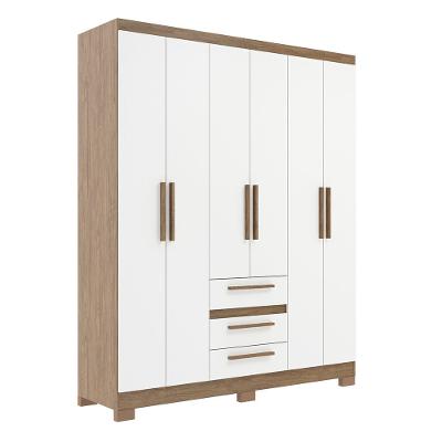Guarda-Roupa 6 Portas 3 Gavetas Decibal - RP3636