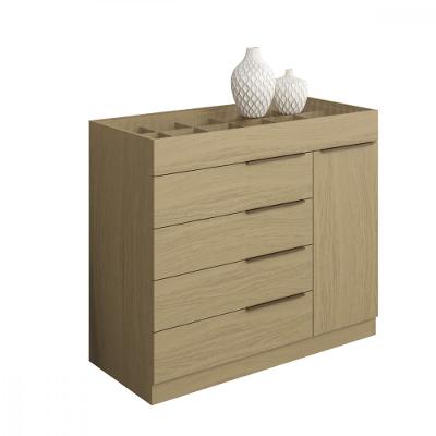 Cômoda Aramóveis  1 Porta 5 Gavetas com Porta Joia