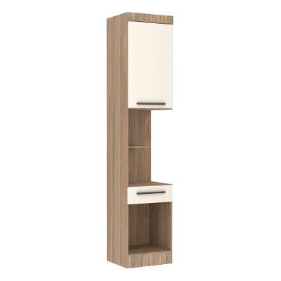 Guarda Roupa Modulado Mesa de Cabeceira Alta 1 Porta 1 Gaveta 45cm Slim Luciane Móveis