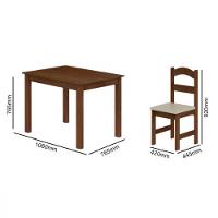 Mesa Arauna com 4 Cadeiras Primavera - 2