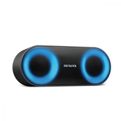 Caixa De Som Speaker Aiwa Bluetooth Luzes Multicores IP65 AWS-SP-01