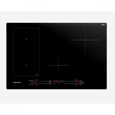 Cooktop 4 bocas de indução Brastemp com Flexizone BDJ77BE