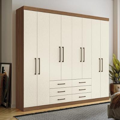 Guarda-Roupa Casal 8 Portas 6 Gavetas 238,80cm Master Santos Andirá