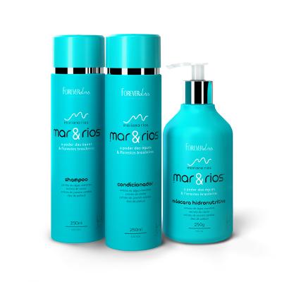 Kit Shampoo Condicionador e Máscara Mar&Rios Forever Liss